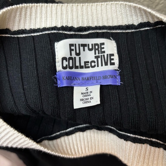 Future Collective x Kahlana Barfield Ribbed Side Button Sweater Dress - Picture 2 of 6